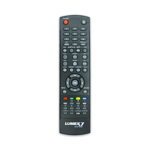 کنترل گیرنده دیجیتال لومکسی LUMEXY مدل DVD-T3608 (DVD خور)