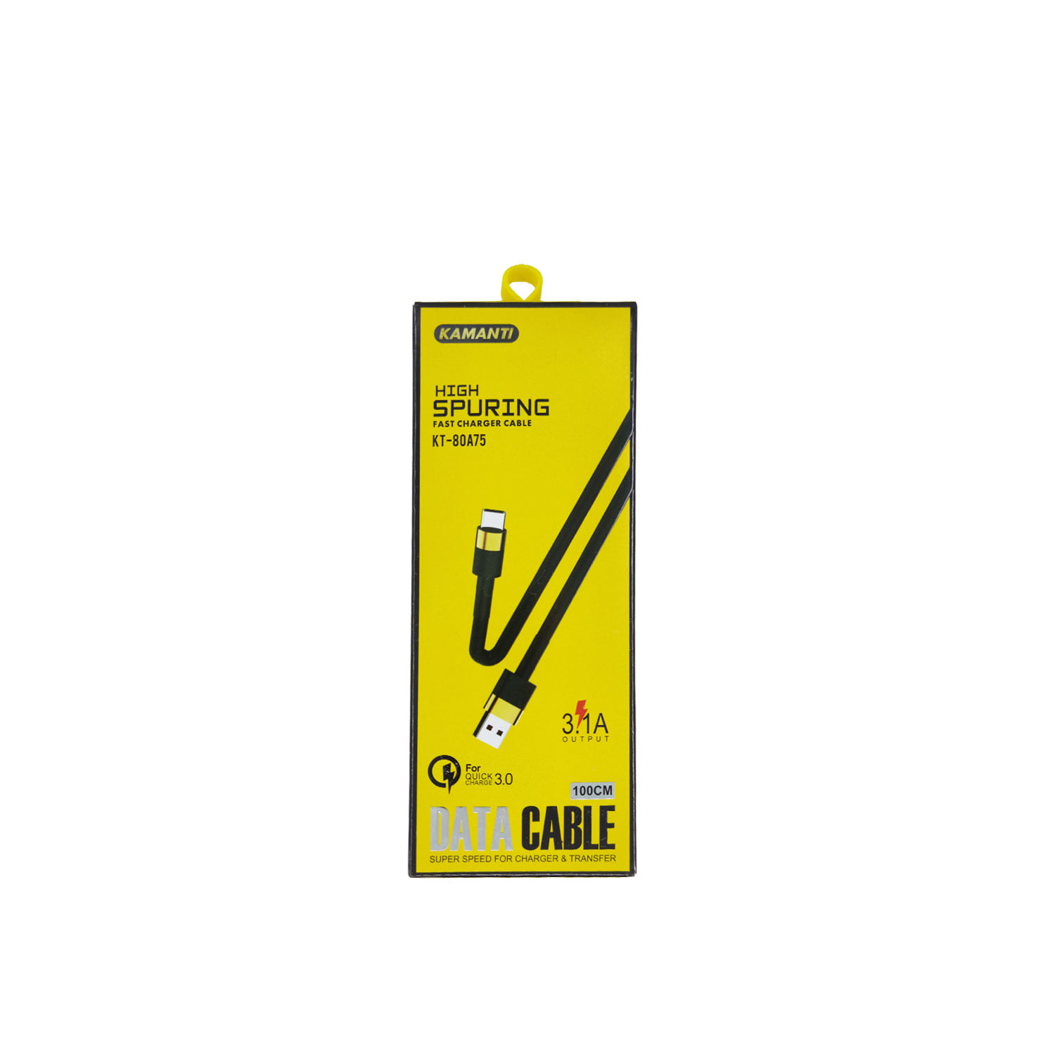 کابل شارژ تایپ سی Type-C برند Kamanti مدل KT-80A75 کابل شارژ تایپ سی Type-C برند Kamanti مدل KT-80A75